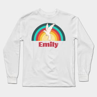 Emily - Vintage Faded Style Long Sleeve T-Shirt